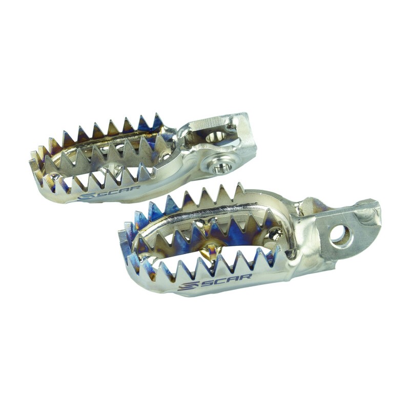 Estriberas de Titanio SCAR- motoscamaralweb.com Estriberas de Titanio SCAR- motoscamaralweb.com