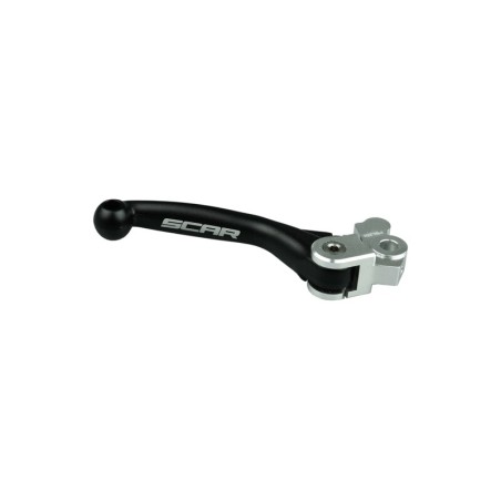 Maneta de freno SCAR FLEX plegable negro - motoscamaralweb.com