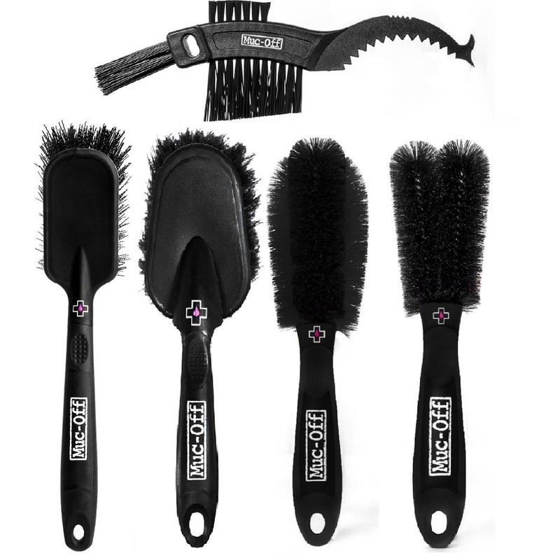 Juego de 5 cepillos limpieza y cuidado MUC-OFF - motoscamaralweb.com Juego de 5 cepillos limpieza y cuidado MUC-OFF - motoscamaralweb.com