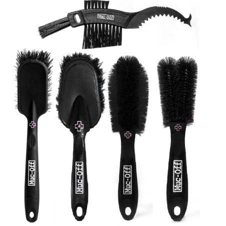 Juego de 5 cepillos limpieza y cuidado MUC-OFF - motoscamaralweb.com
