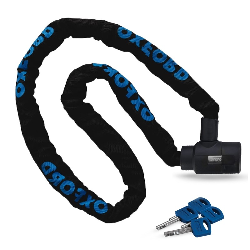 Candado de cadena GP Chain10 1.5m Rótula de 9.5mm Oxford LK108 - motoscamaralweb.com Candado de cadena GP Chain10 1.5m Rótula de 9.5mm Oxford LK108 - motoscamaralweb.com