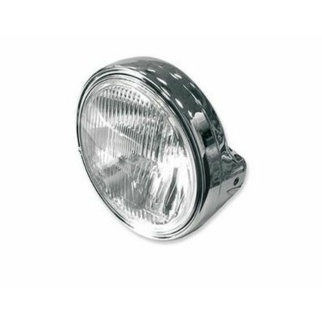Faro delantero universal cromado V PARTS - motoscamaralweb.com