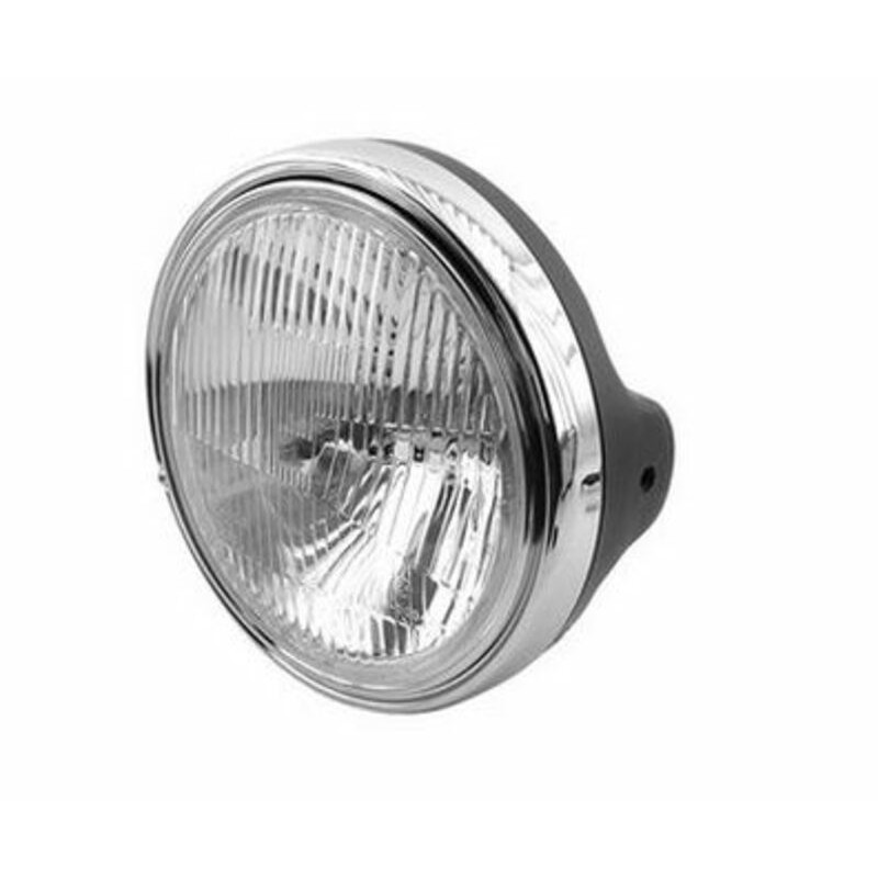 Faro delantero universal cromado V PARTS - motoscamaralweb.com Faro delantero universal cromado V PARTS - motoscamaralweb.com