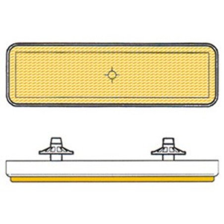 Catadióptrico rectangular lateral V PARTS - motoscamaralweb.com