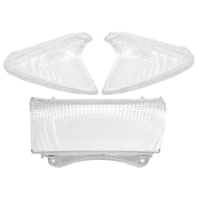 Juego cristales intermitentes V PARTS - 3 unidades transparentes - motoscamaralweb.com