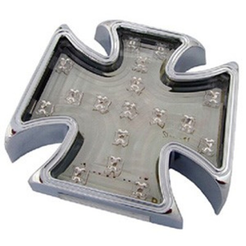 Piloto Universal Cruz de hierro a leds V PARTS - motoscamaralweb.com