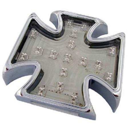 Piloto Universal Cruz de hierro a leds V PARTS - motoscamaralweb.com
