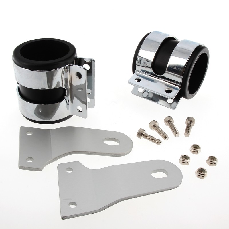 Soportes de faro delantero 51MM Largo 90MM - motoscamaralweb.com Soportes de faro delantero 51MM Largo 90MM - motoscamaralweb.com