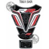 Protector de depósito Motografix S1000RR negro/blanco/rojo - motoscamaralweb.com