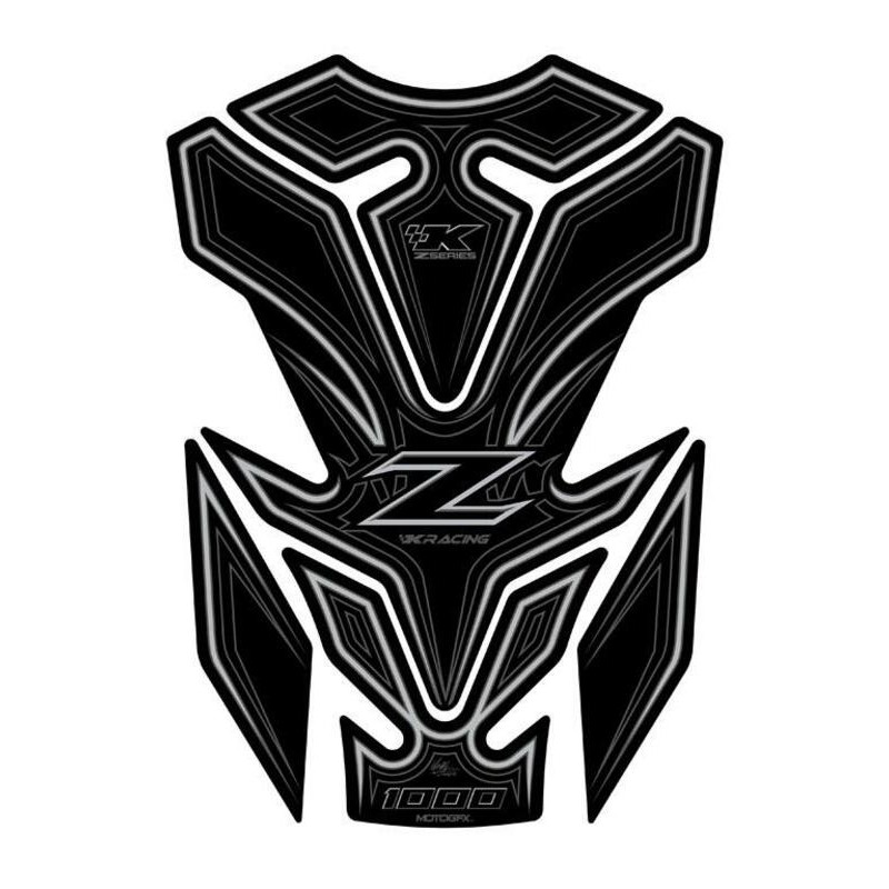 Protector de depósito Motografix Z1000SX negro - motoscamaralweb.com