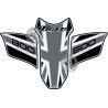 Protector de depósito Motografix Triumph TIGER 800 negro/gris - motoscamaralweb.com