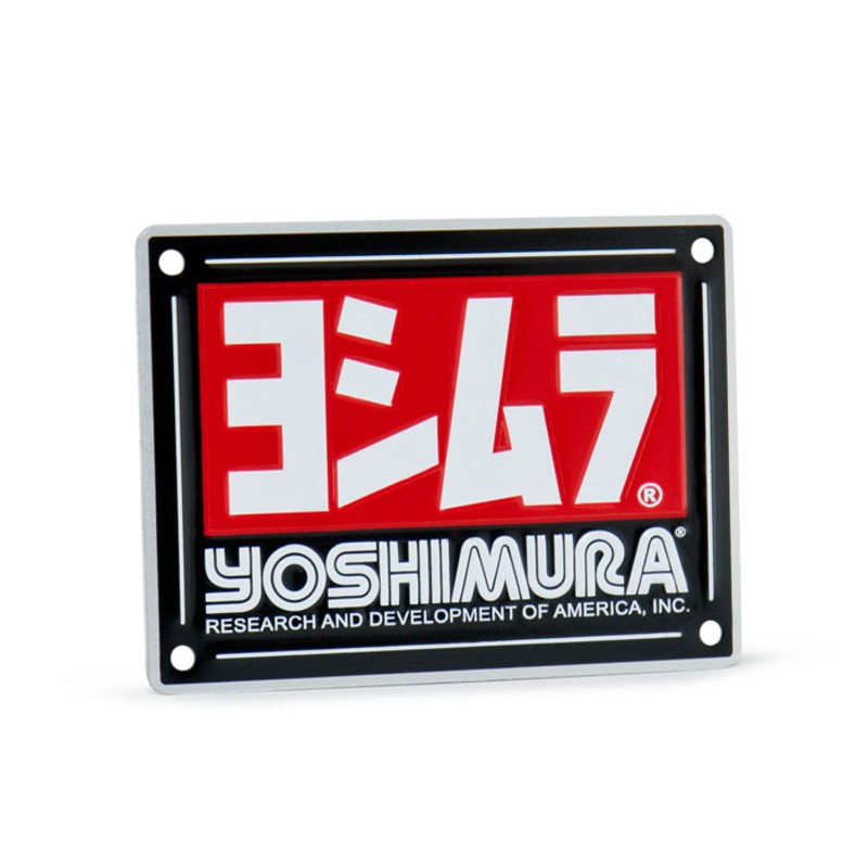 Placa con logo Yoshimura para Silencioso RS-4 - motoscamaralweb.com Placa con logo Yoshimura para Silencioso RS-4 - motoscamaralweb.com
