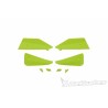 Kit de deflectores y conectores Barkbusters SABRE Color amarillo Hiviz - motoscamaralweb.com