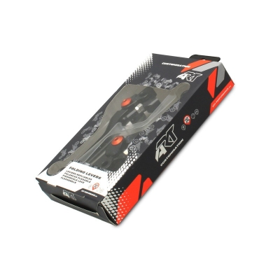 Juego de manetas articuladas ART Negro/Naranja KTM - motoscamaralweb.com