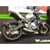 Portamatrículas a la rueda Kawasaki Z650 negro - motoscamaralweb.com