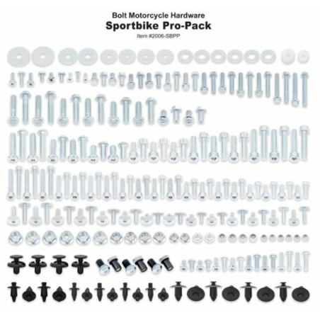 Pack de tornillería Bolt motos deportivas HONDA-KAW-SUZ-YAM - motoscamaralweb.com