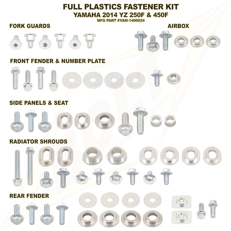 Kit tornillería de plástica Bolt YAM - motoscamaralweb.com