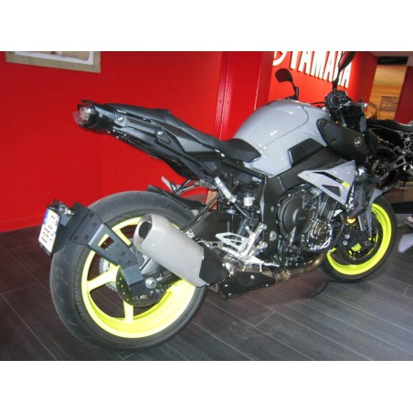 Portamatrículas Yamaha MT-10 negro - motoscamaralweb.com