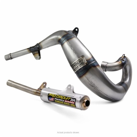 Kit de bufanda de escape Pro Circuit Works + Silencioso 304. Honda CR2