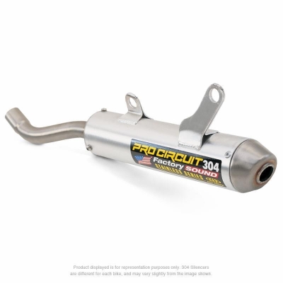 Silencioso Pro Circuit 304 Honda CR250R: aluminio. tapa de acero inox-