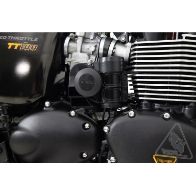 Soporte para claxon Soundbomb Denali Triumph Bonneville/Thruxton - motoscamaralweb.com