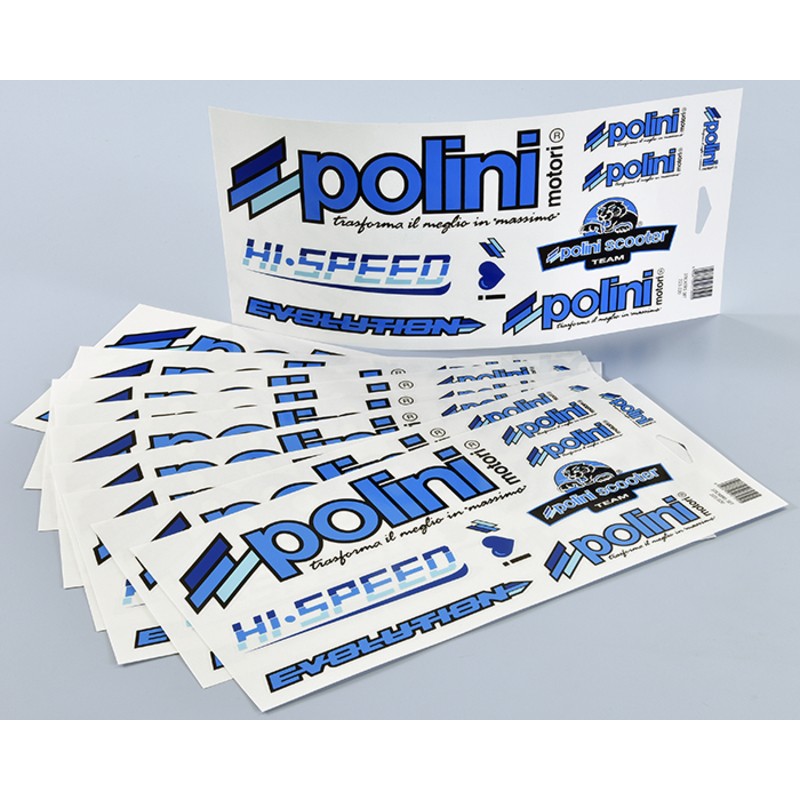 Juego de adhesivos POLINI Blue Line - motoscamaralweb.com Juego de adhesivos POLINI Blue Line - motoscamaralweb.com
