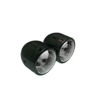 Doble óptica universal BIHR Ø90mm negro - motoscamaralweb.com