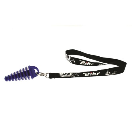 Tapón escape BIHR 2 tiempos azul Ø14 à 37mm- motoscamaralweb.com