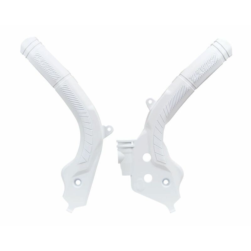 Protector de Chasis Bi-Material RACETECH Blanco - motoscamaralweb.com Protector de Chasis Bi-Material RACETECH Blanco - motoscamaralweb.com