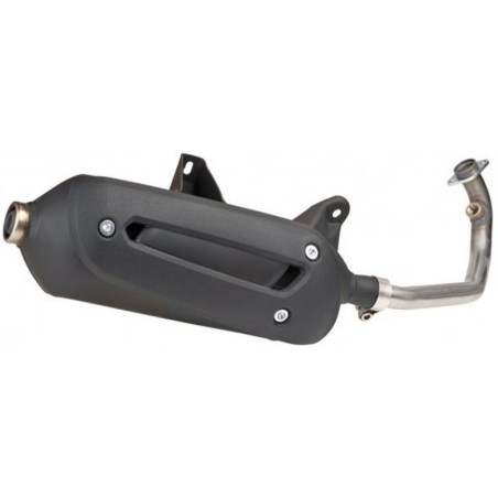 Escape completo TECNIGAS New Maxi 4 Aluminio negro - Vespa GTS 125 - motoscamaralweb.com