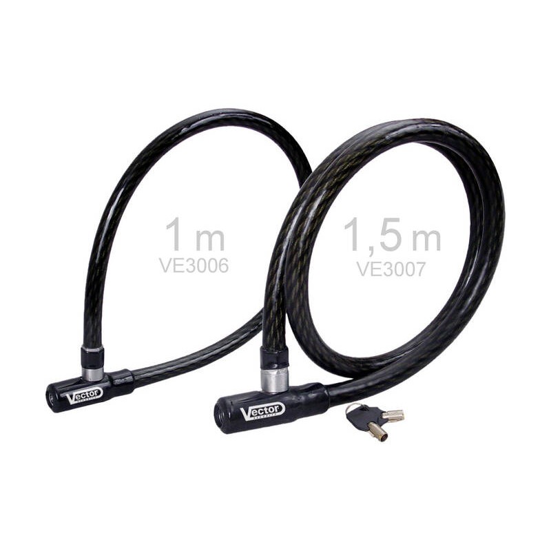 Candado de cable VECTOR Max Lock - Ø20mm / 1.5m - motoscamaralweb.com Candado de cable VECTOR Max Lock - Ø20mm / 1.5m - motoscamaralweb.com