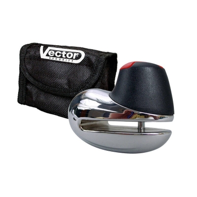 Candado de disco VECTOR Mini Disc - Ø6mm - Cromo - motoscamaralweb.com