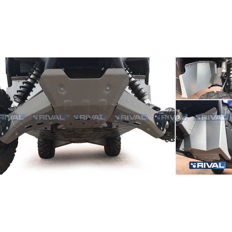 RIVAL Complete skid plate kit - Aluminium Yamaha Wolverine 700 - motoscamaralweb.com RIVAL Complete skid plate kit - Aluminium Yamaha Wolverine 700 - motoscamaralweb.com