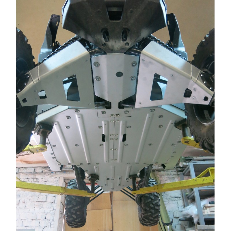 RIVAL Complete skid plate kit w/o front arm guards - Aluminium Can-Am Maverick X3 - motoscamaralweb.com RIVAL Complete skid plate kit w/o front arm guards - Aluminium Can-Am Maverick X3 - motoscamaralweb.com