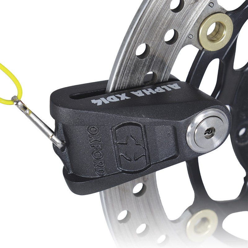 Candado de disco OXFORD Alpha XD14 - Ø14mm negro - motoscamaralweb.com