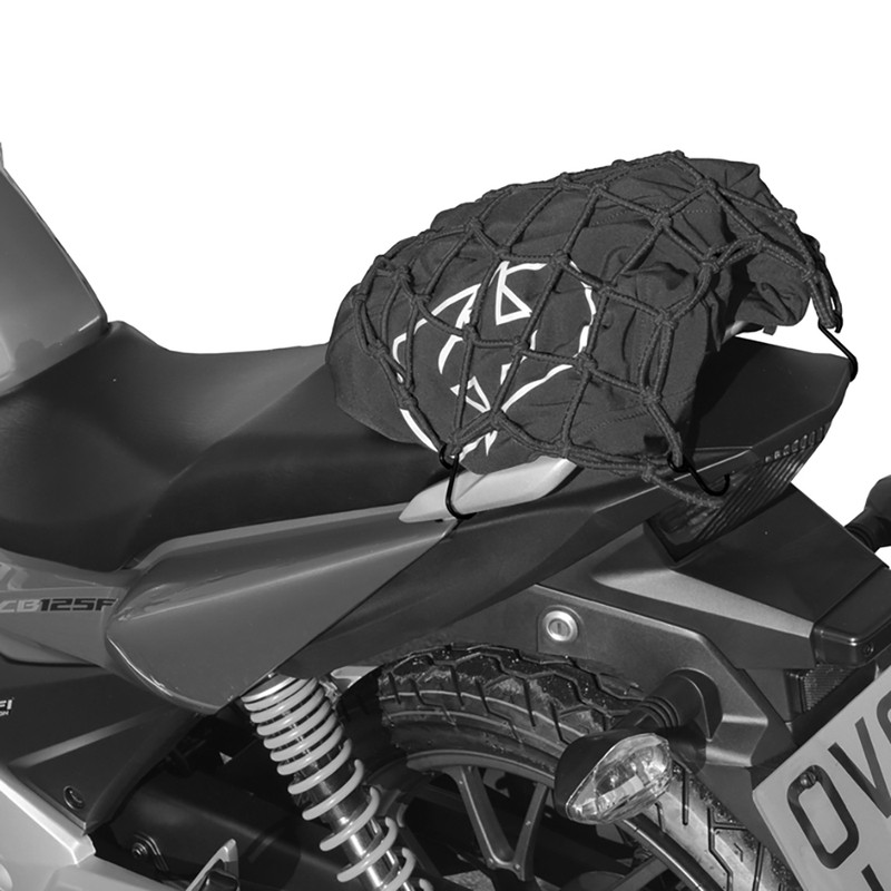 Red carga de equipaje OXFORD Negro Reflectante - motoscamaralweb.com Red carga de equipaje OXFORD Negro Reflectante - motoscamaralweb.com