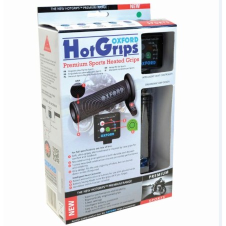 Puños calefactables Sport premium con interruptor V8 Oxford OF692- mot