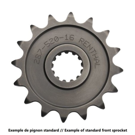 Piñón RENTHAL acero estándar 506 - Paso 420 - motoscamaralweb.com