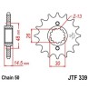 Piñón con goma anti-ruido JT SPROCKETS acero 339 - 530 - motoscamaralweb.com