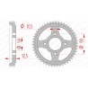 Corona AFAM acero estándar 10216 - Paso 428 - motoscamaralweb.com