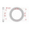 Corona AFAM acero estándar 10607 - Paso 530 - motoscamaralweb.com