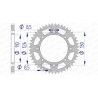 Corona AFAM aluminio ultraligera autolimpiable 17107 - Paso 420 - motoscamaralweb.com