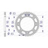 Corona AFAM aluminio ultraligera autolimpiable 17107 - Paso 420 - motoscamaralweb.com