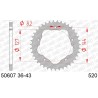 Corona AFAM acero estándar 50607 - Paso 520 - Se requiere soporte de corona AFAM - Requiere portacoronas AFAM - motoscamaralweb.