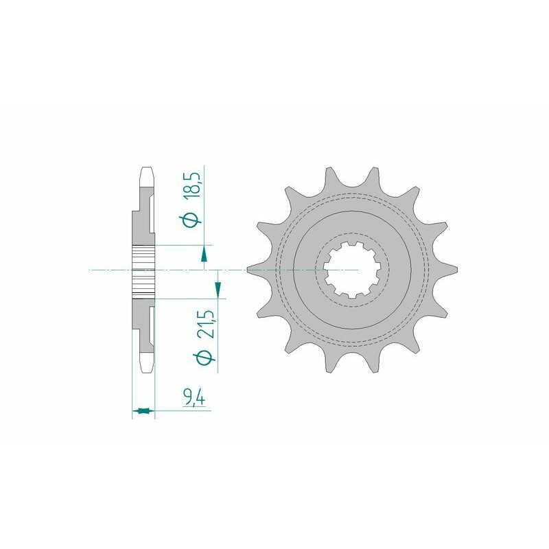 Piñón AFAM acero estándar 20310 - Paso 520 - motoscamaralweb.com