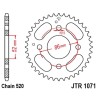 Corona JT SPROCKETS acero estándar 1071 - Paso 520 - motoscamaralweb.com
