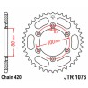 Corona JT SPROCKETS acero estándar 1076 - Paso 420 - motoscamaralweb.com