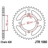 Corona JT 1080 de acero con 39 dientes - motoscamaralweb.com