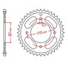 Corona JT SPROCKETS acero estándar 1219 - Paso 428 - motoscamaralweb.com