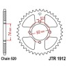 Corona JT 1912 de acero con 42 dientes - motoscamaralweb.com